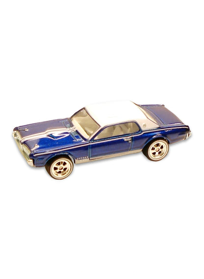 Hot Wheels Larry's Garage 2009 Mercury '68 Mercury Cougar 1:64 – Metalflake Blue