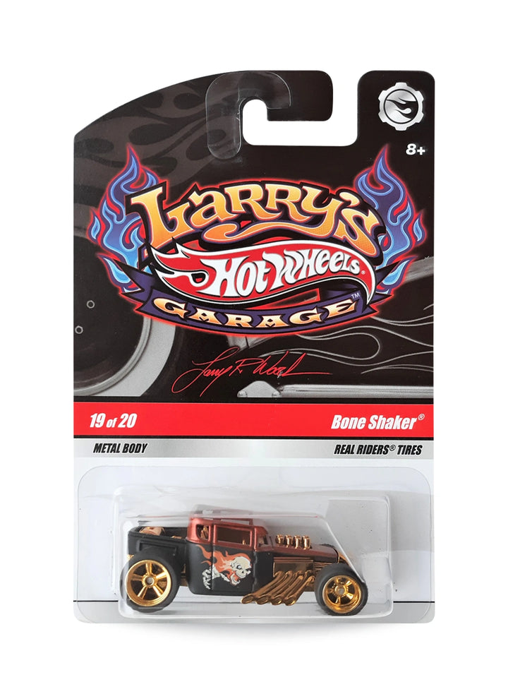 Hot Wheels Larry's Garage 2009 Bone Shaker 1:64 – Metalflake Brown & Black
