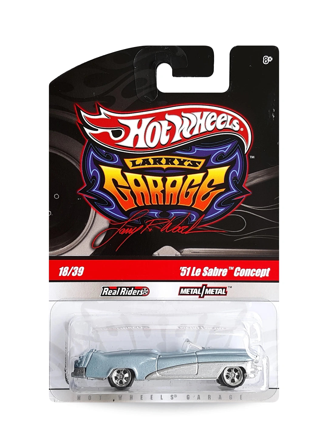 Hot Wheels Garage 2010 Buick '51 Le Sabre Concept 1:64 – Metalflake Light Blue