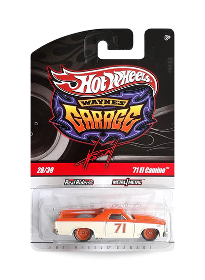 Hot Wheels Garage 2010 Chevrolet '71 El Camino 1:64 – Metalflake Orange & Ivory