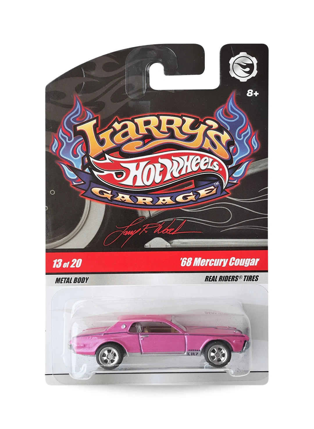 Hot Wheels Larry's Garage 2009 Mercury '68 Mercury Cougar 1:64 – Metalflake Pink