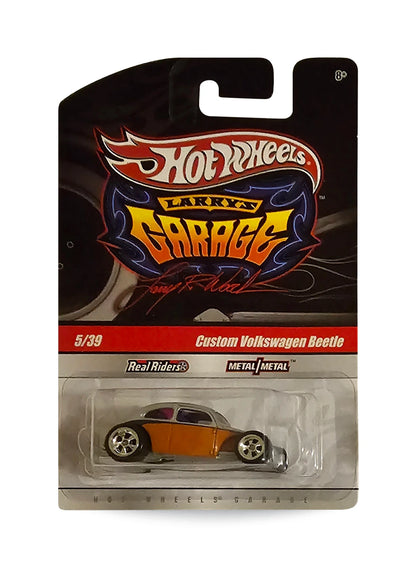 Hot Wheels Garage 2010 Custom Volkswagen Beetle 1:64 – Metallic Silver & Dark Orange