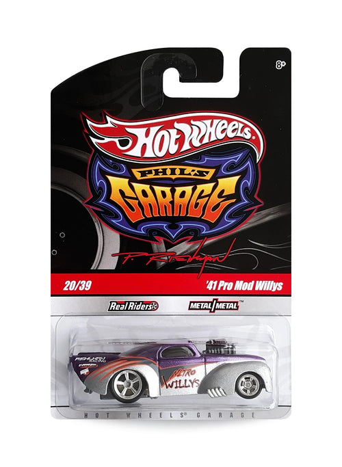 Hot Wheels Garage 2010 Willys '41 Pro-Mod Willy 1:64 – Metalflake Silver & Metalflake Purple