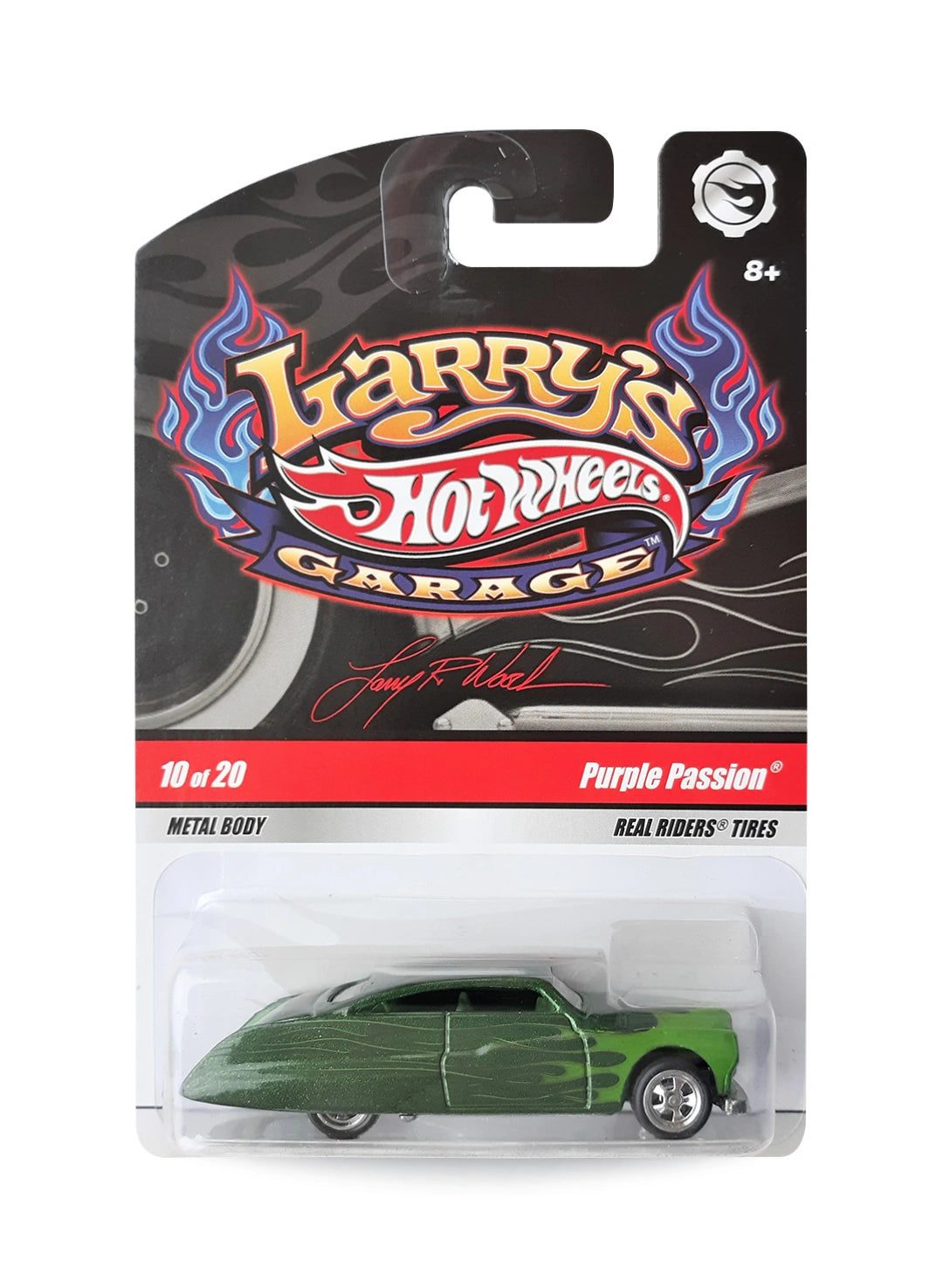 Hot Wheels Larry's Garage 2009 Purple Passion 1:64 – Metallic Dark Green