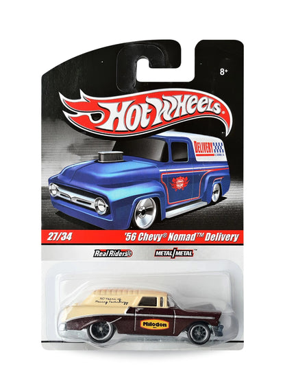 Hot Wheels Delivery Slick Rides 2010 '56 Chevy Nomad Delivery 1:64 – Metallic Dark Maroon & Tan