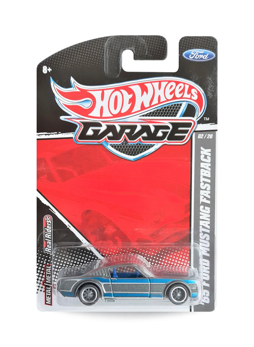 Hot Wheels Ford Garage 2011 Ford '65 Ford Mustang Fastback 1:64 – Metallic Grey