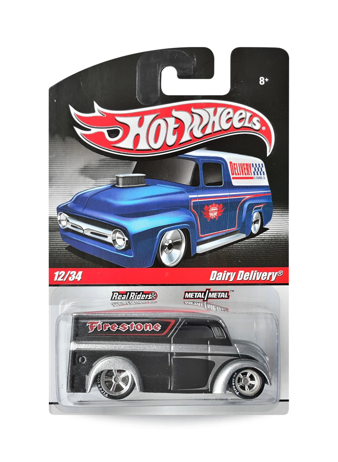 Hot Wheels Delivery Slick Rides 2010 Dairy Delivery 1:64 – Metallic Silver & Black