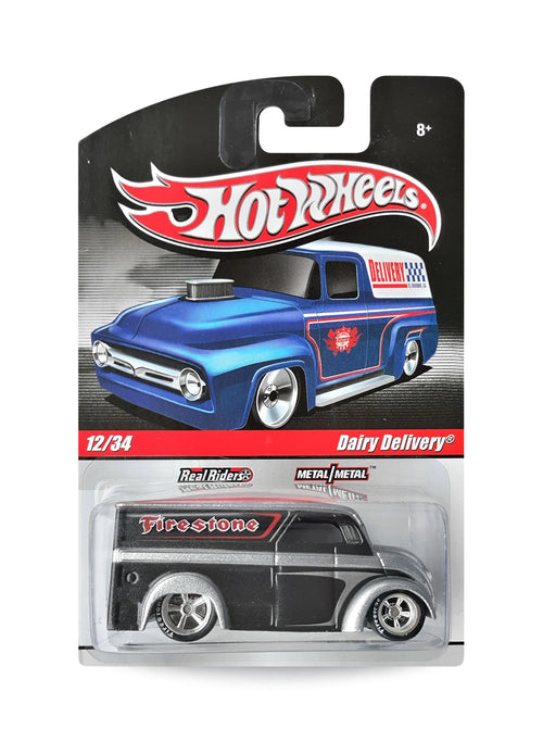 Hot Wheels Delivery Slick Rides 2010 Dairy Delivery 1:64 – Metallic Silver & Black