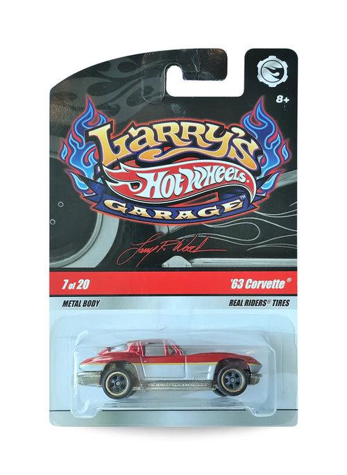 Hot Wheels Larry's Garage 2009 Chevrolet '63 Corvette 1:64 – Metallic Watermelon & Gray