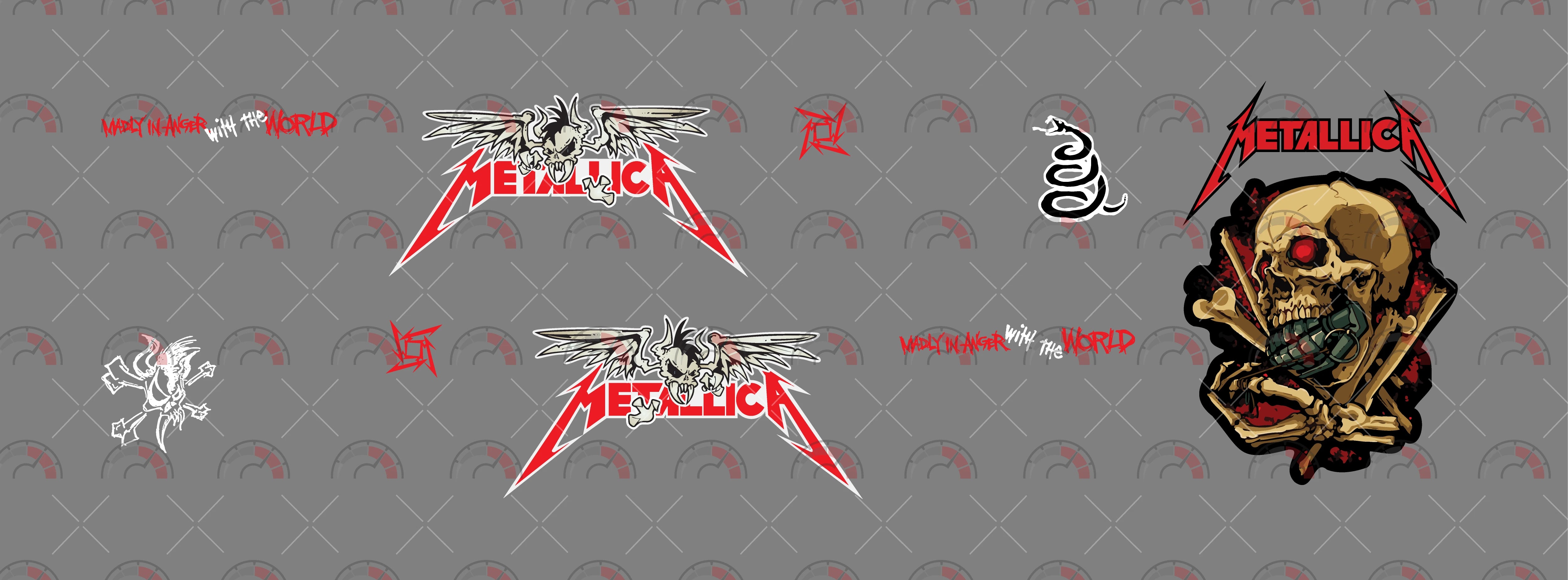 Metallica Toy Vehicle Decals
