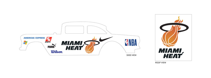 Miami Heat Toy Vehicle Decals