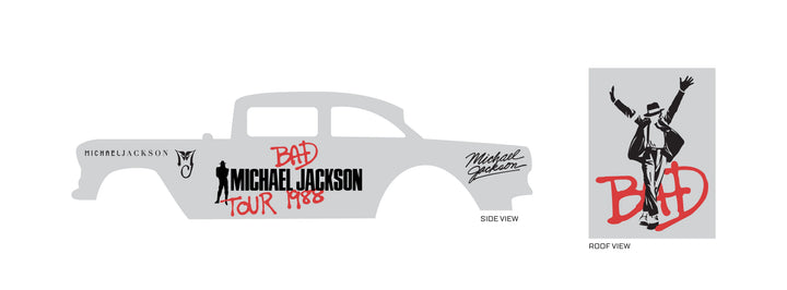 Michael Jackson Bad Tour Design Toy Car Sticker