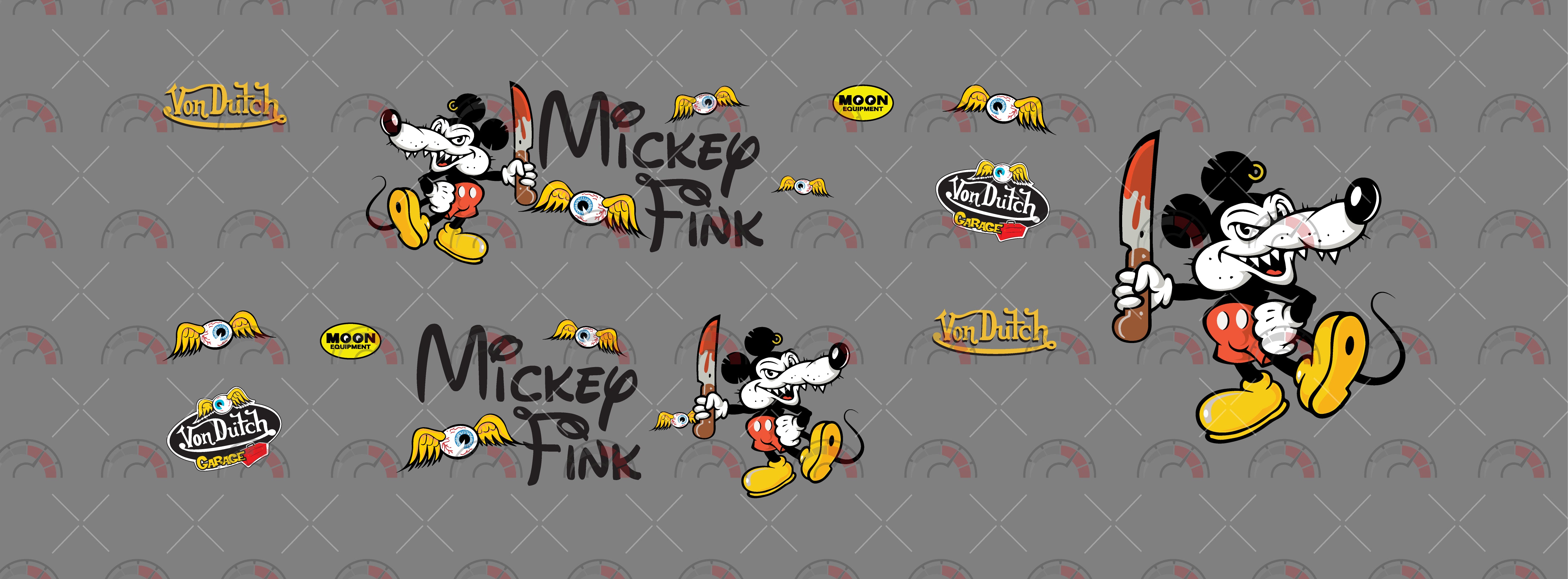 Mickey Fink 04 Custom Car Decals