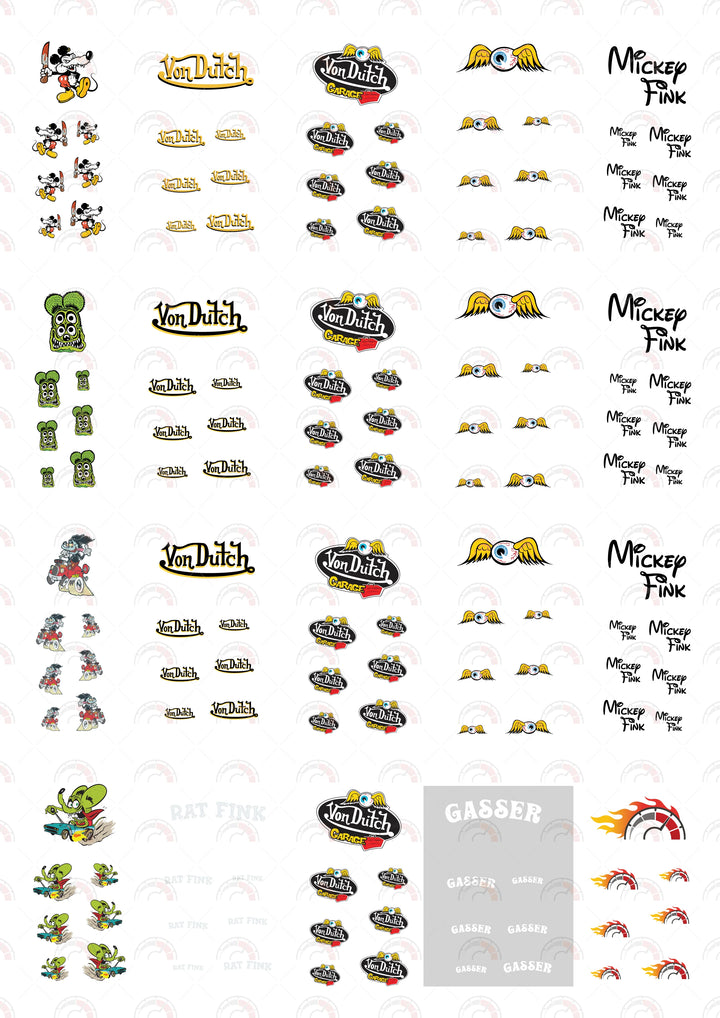 Mickey Fink 04 Custom Model Car Decals