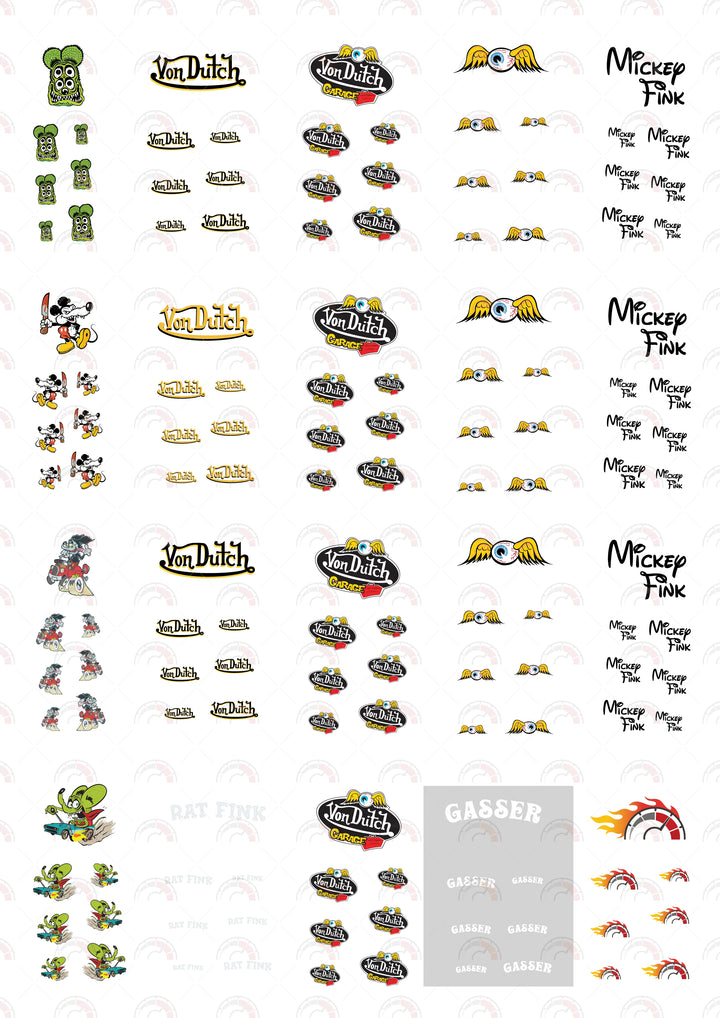 Mickey Fink 05 Custom Model Car Decals