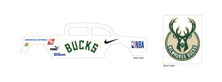 Milwaukee Bucks Toy Vehicle Decals