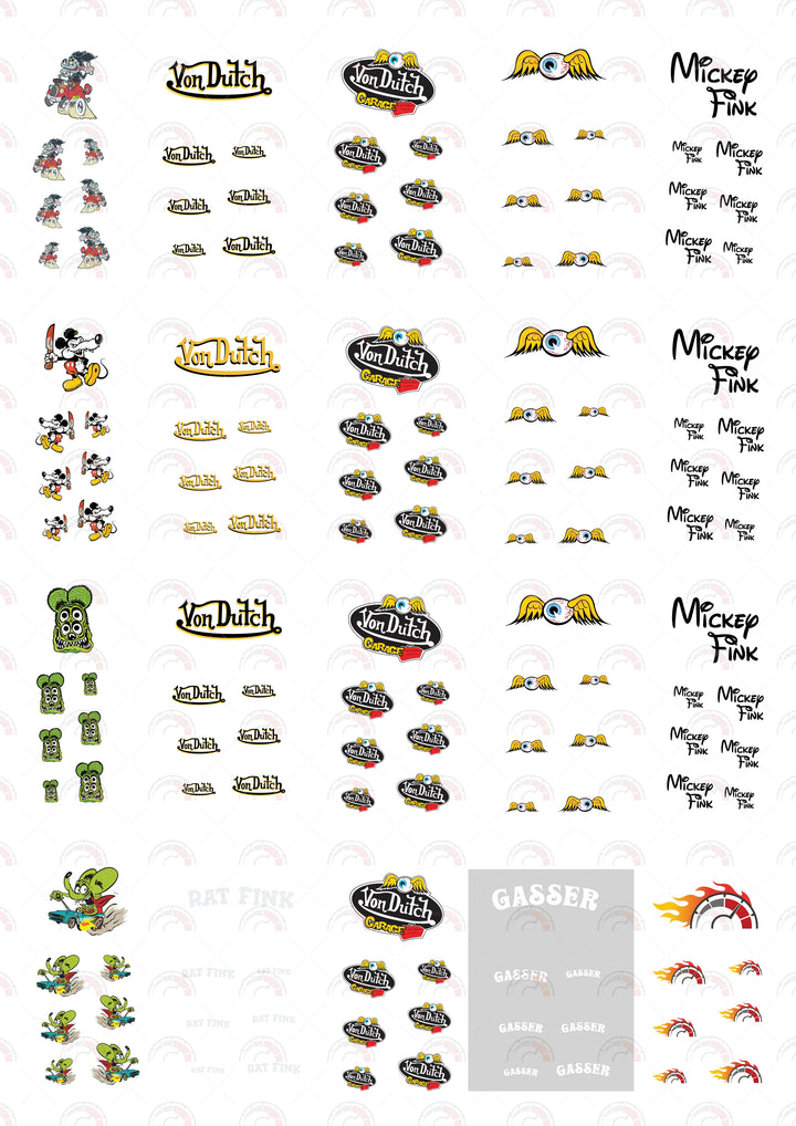 Mickey Fink 06 Custom Model Car Decals