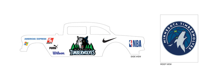 Minnesota Timberwolves Custom Car Decals