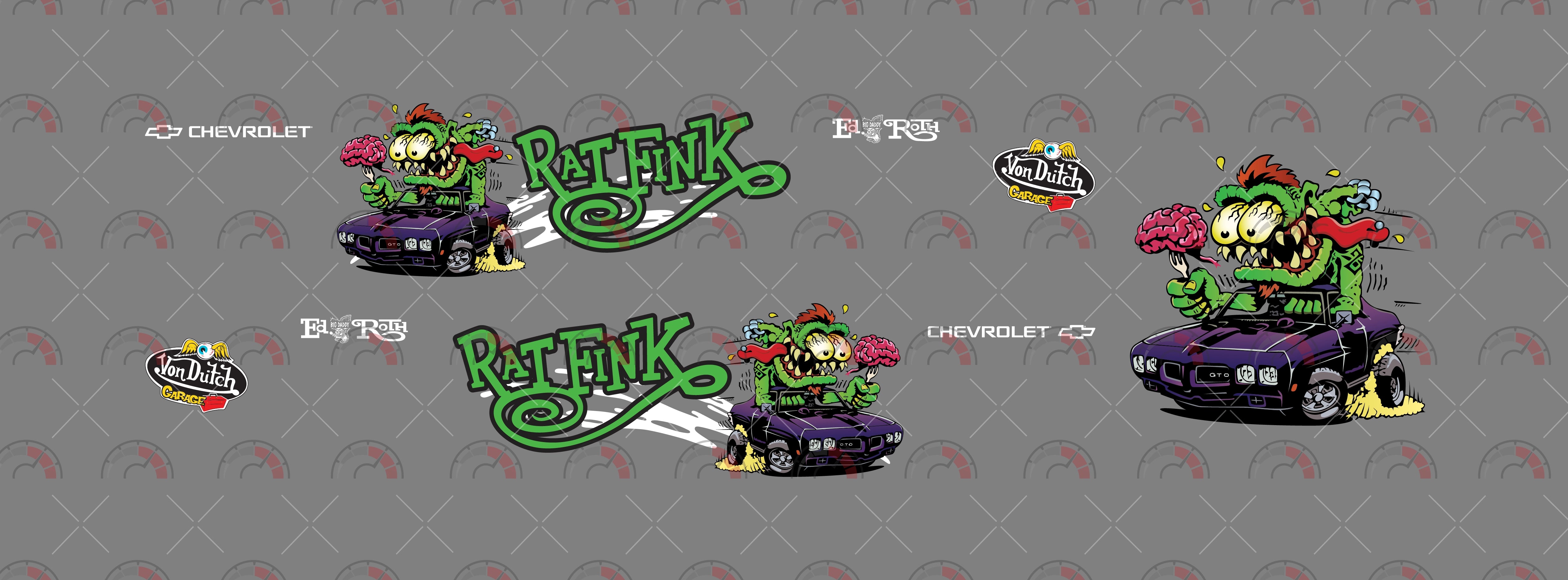 Monster Fink Eating Brain Play Vehicle Decals