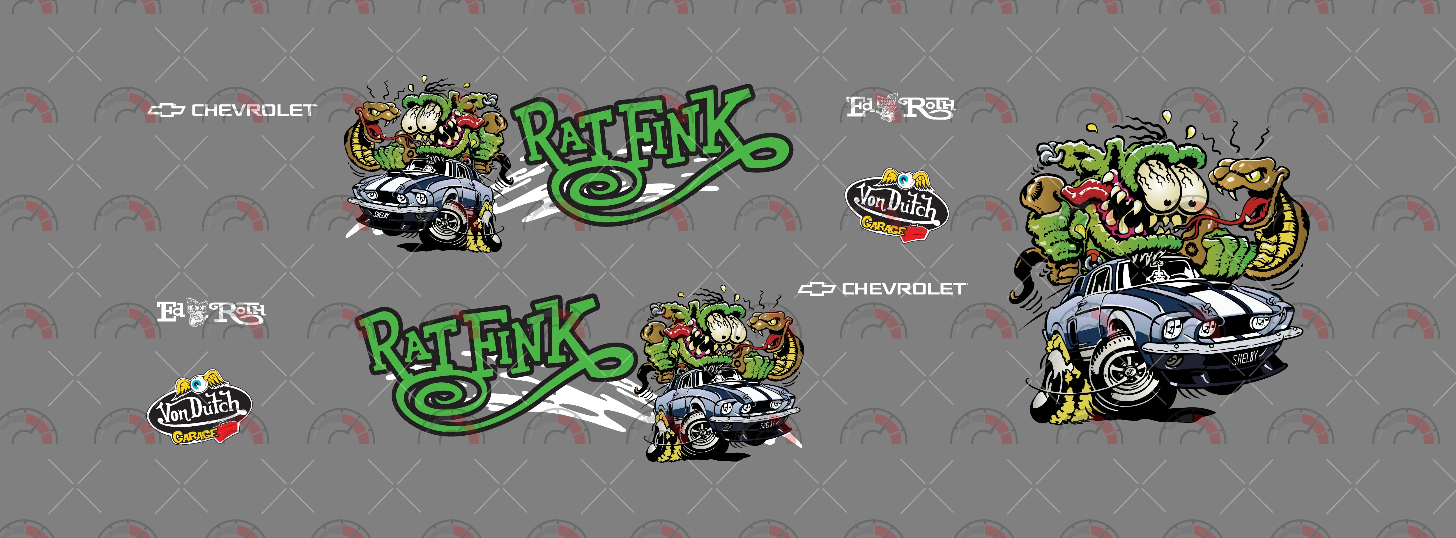 Monster Fink & Snake Play Vehicle Decals