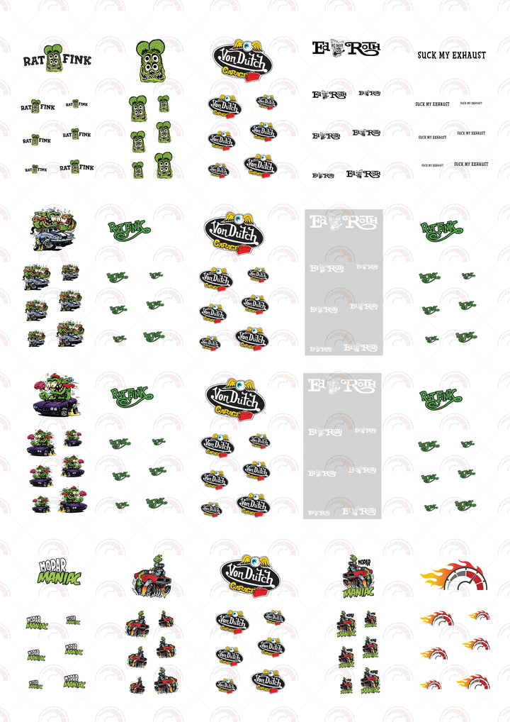 Monster Mickey Toy car Decals