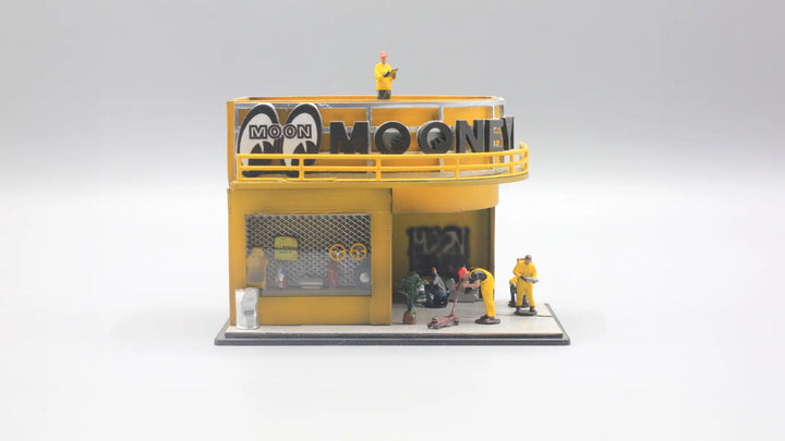 Mooneyes Garage Mini Diorama for 1:64 Diecast Cars
