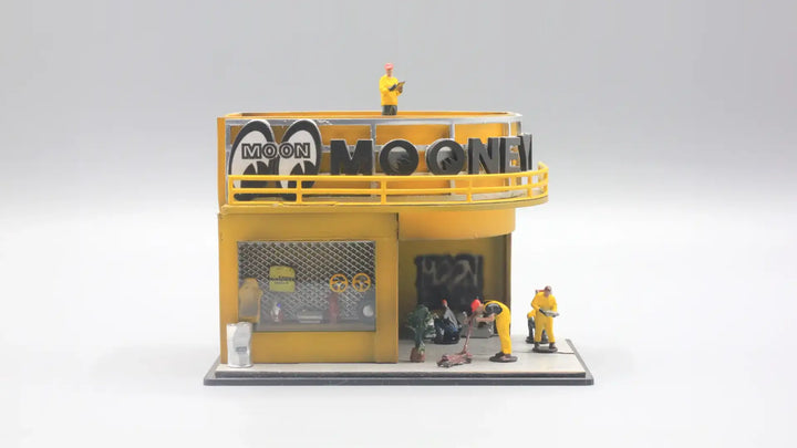 Mooneyes Garage Mini Diorama for 1:64 Diecast Cars