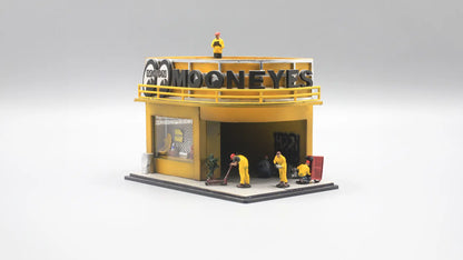 Mooneyes Garage Mini Diorama for 1:64 Diecast Cars