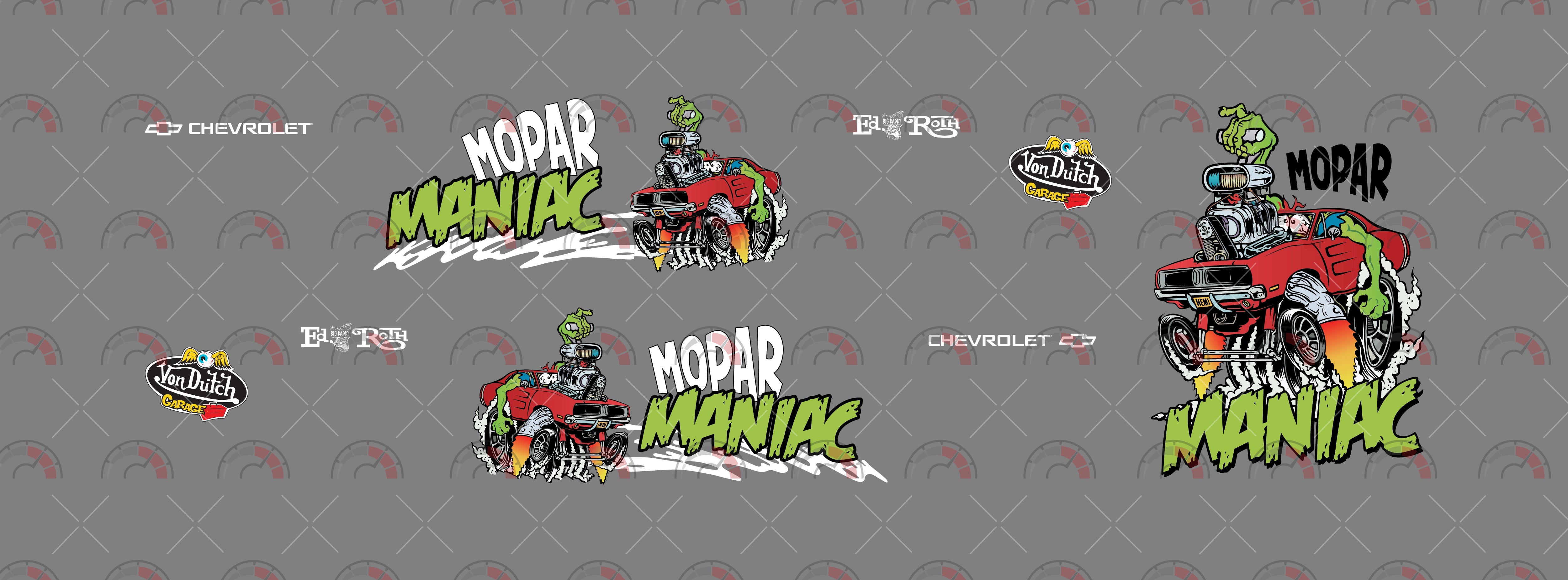 Mopar Maniac Toy Vehicle Decals