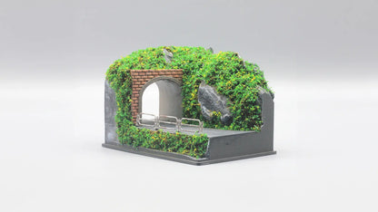 Mountain Scene Mini Diorama for 1:64 Diecast Cars