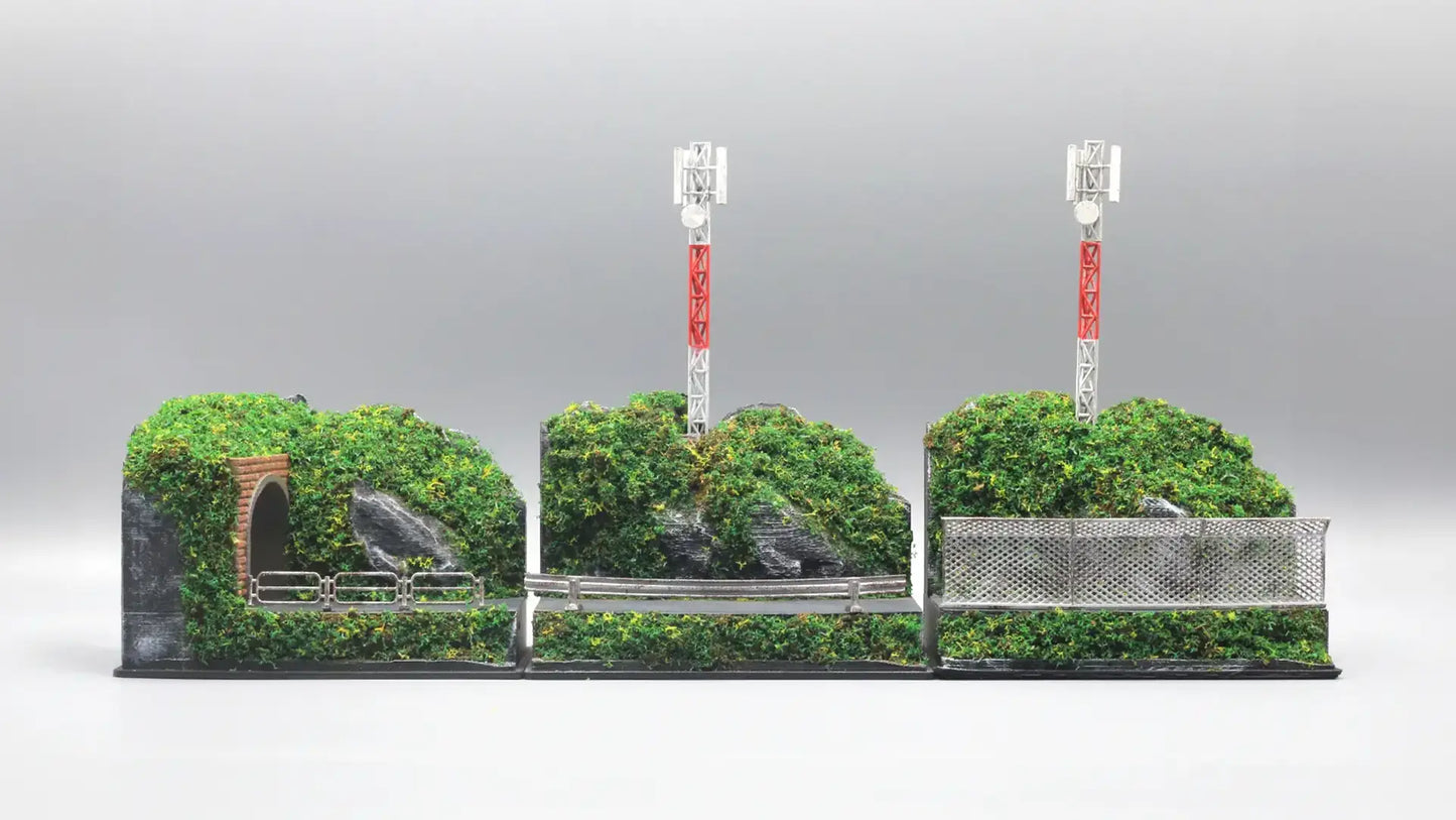 Mountain Scene Mini Diorama for 1:64 Diecast Cars