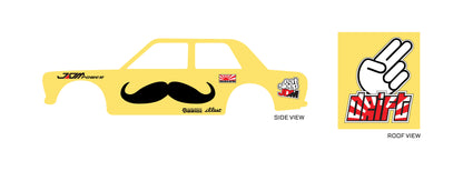Mustache Custom Model Car Decals