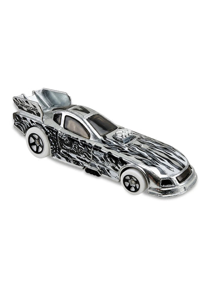 Hot Wheels Walmart Exclusive ZAMAC Editions 2024 Ford Mustang Funny Car 1:64 – ZAMAC