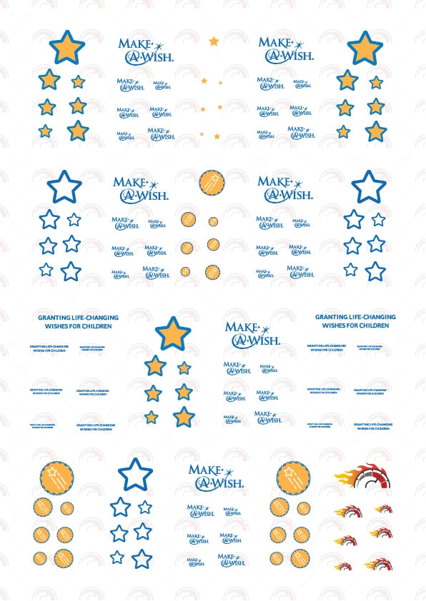 Make a Wish (Blue) 02 Custom Car Decals