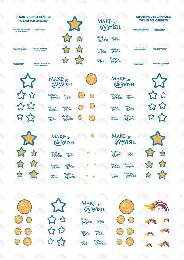 Make a Wish (Blue) 03 Custom Car Decals