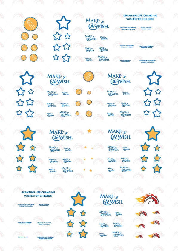 Make a Wish (Blue) 04 Custom Car Decals