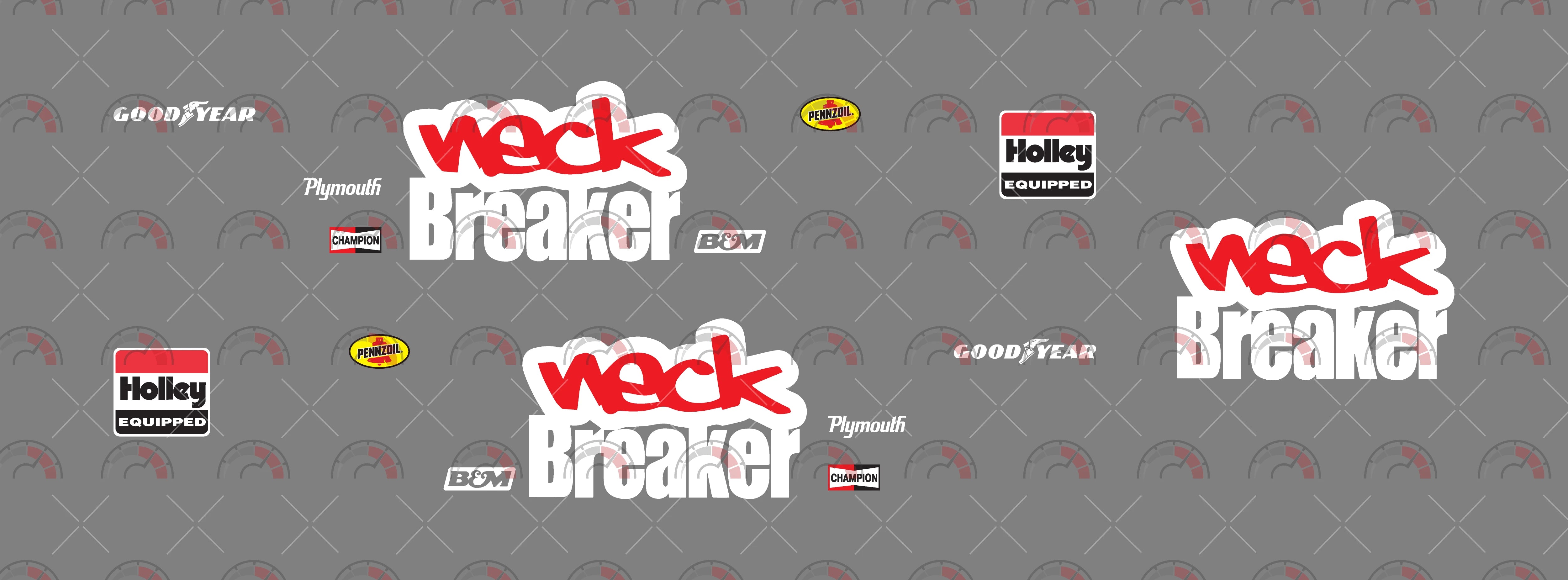 Neck Breaker Toy Vehicle Decals