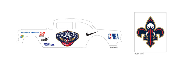 New Orleans Pelicans Custom Car Decals