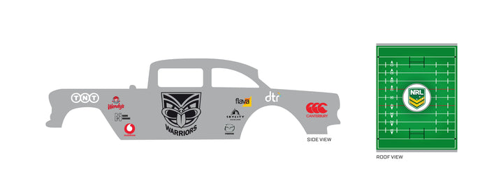 New Zealand Warriors Toy Vehicle Decals