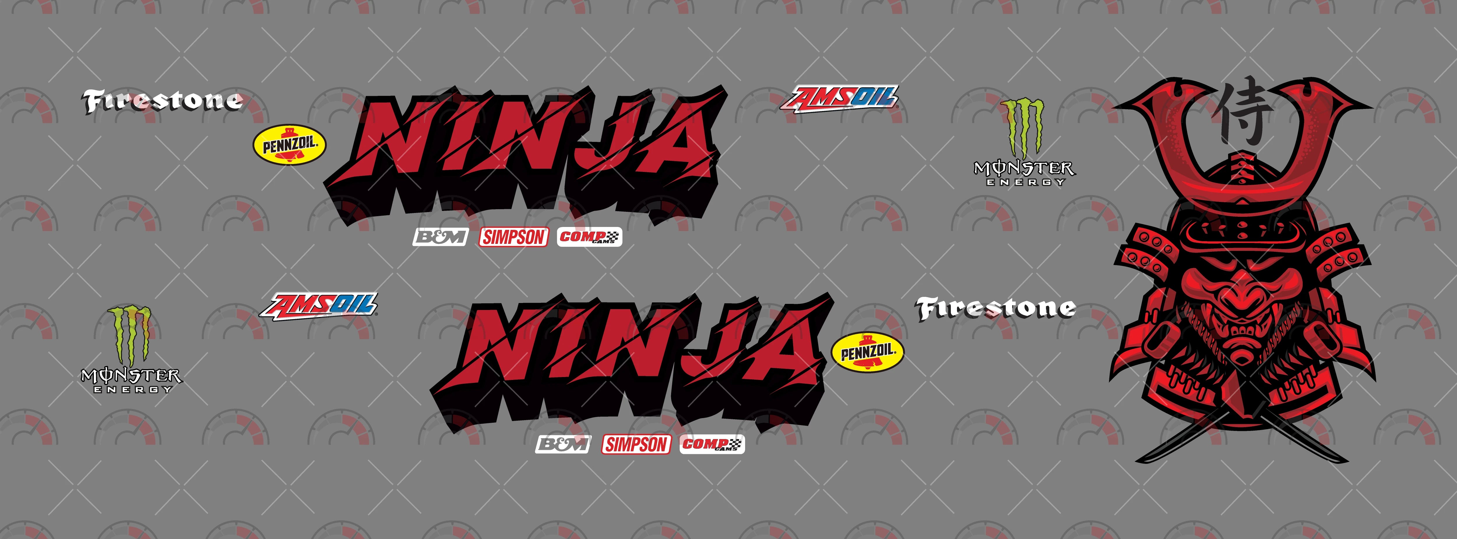 Ninja Toy Car Decal
