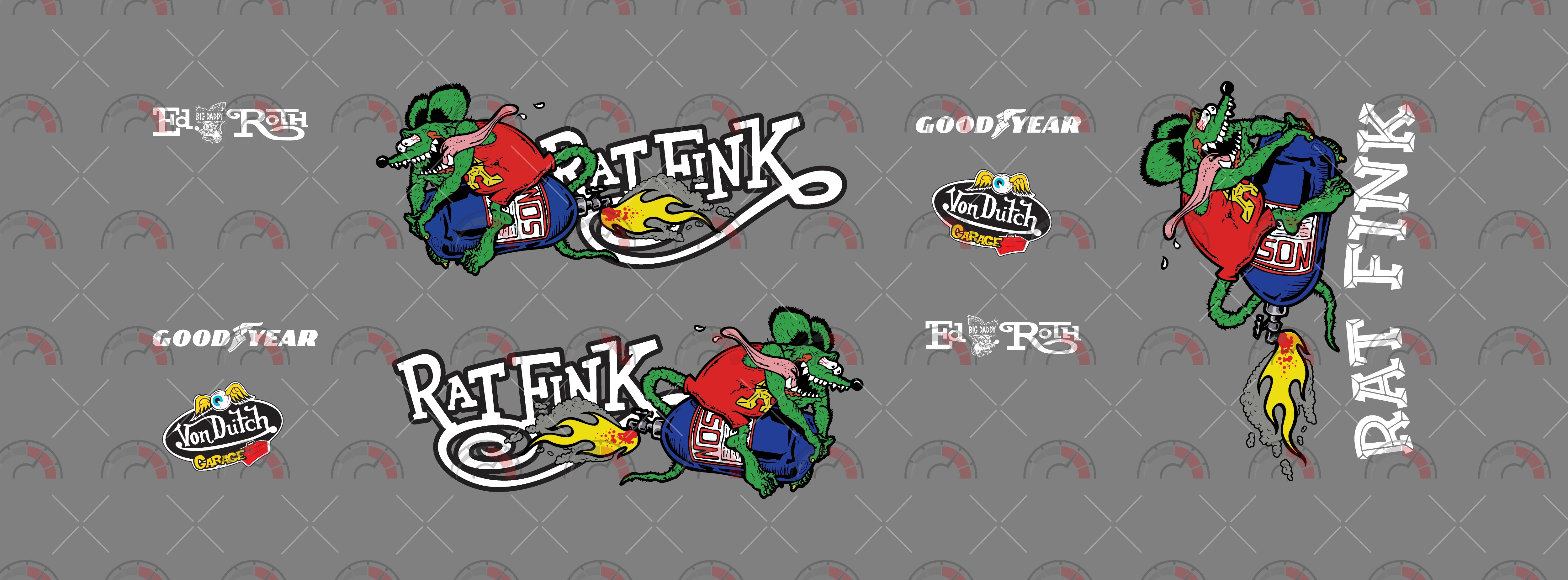 Nos Fink Design Toy Car Sticker