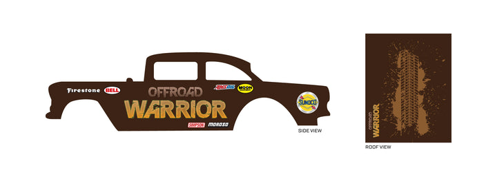 Off Road Warrior Toy car Decals