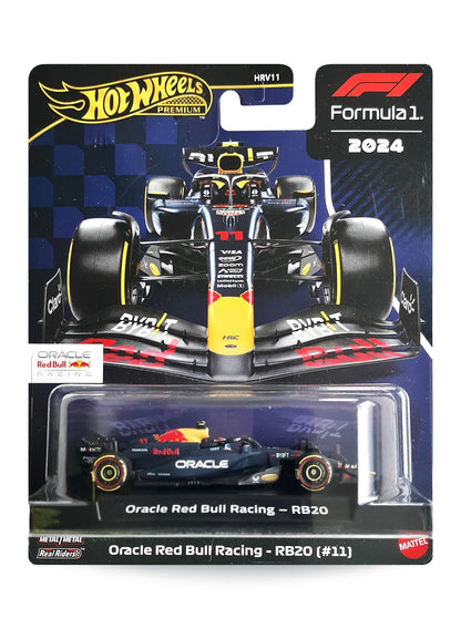 Hot Wheels 2025 Formula One Collection Mix 1 Red Bull Oracle Red Bull Racing - RB20 (#11) 1:64 – Matte Navy Blue