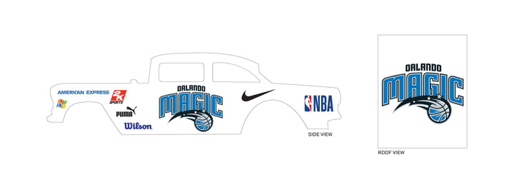 Orlando Magic Design Toy Car Sticker
