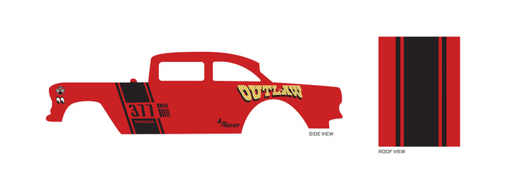 Outlaw Toy car Decals