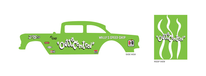 Outta Control Toy car Decals