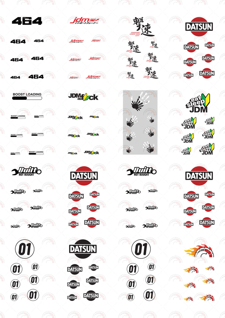 464 Toy Car Sticker Design