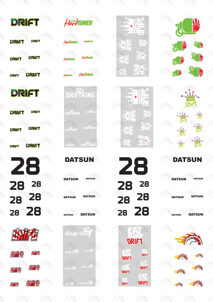 Drift King model car decal