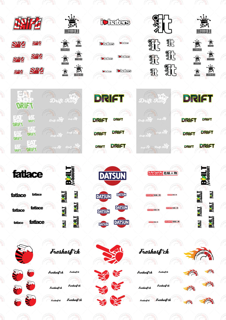 Drift King Vehicle Decals decor