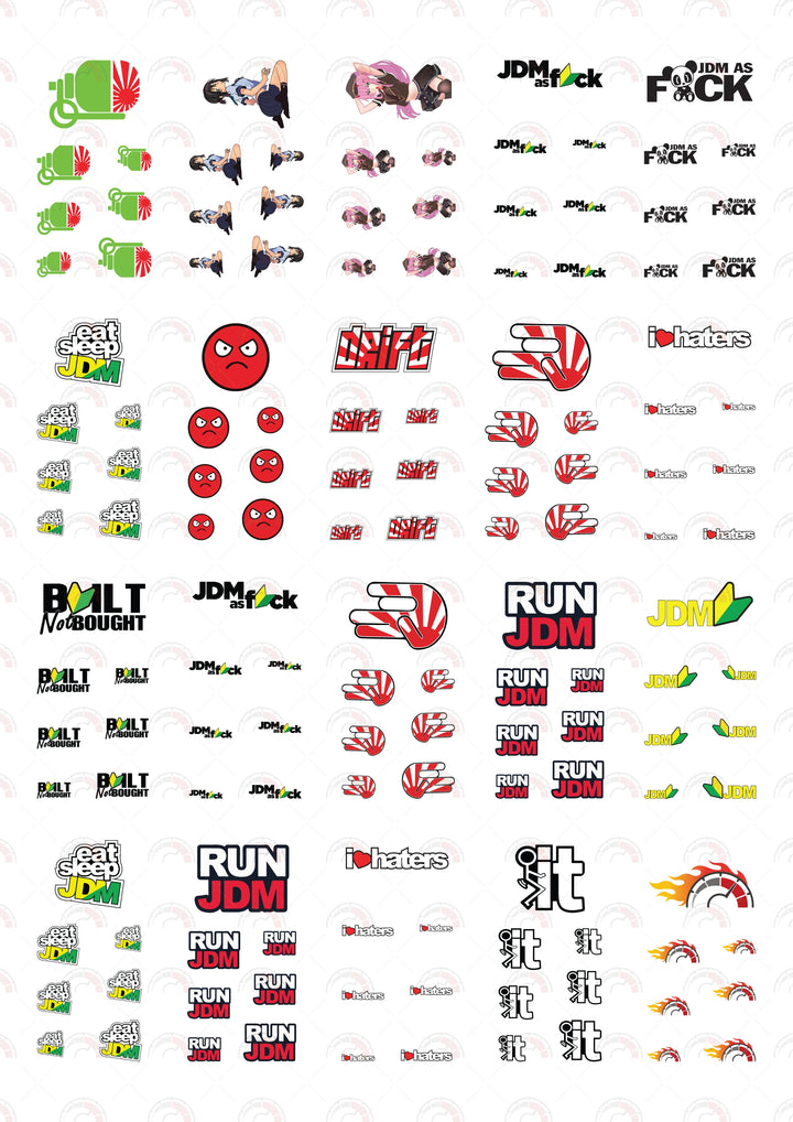 JDM Classic 01 A Toy Car Sticker